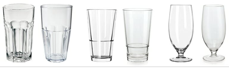 Cost of Plastic vs. Glass Drinkware for Foodservice - G.E.T